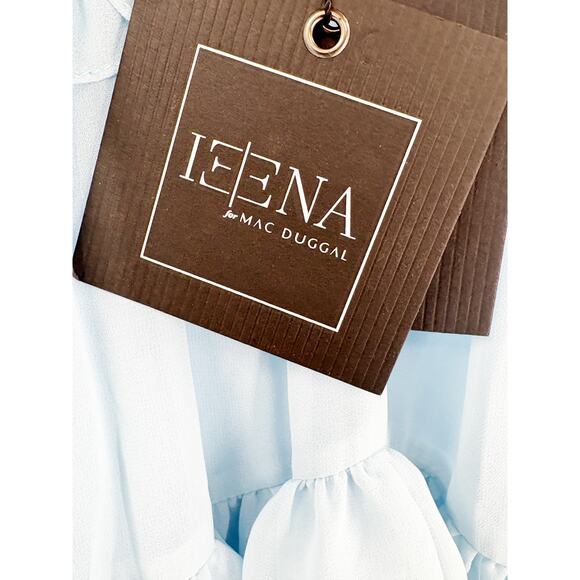 MAC DUGGAL Dress Size 2 Evening Gown Light Blue Mini Sleeveless Powder Blue NEW - Picture 3 of 7